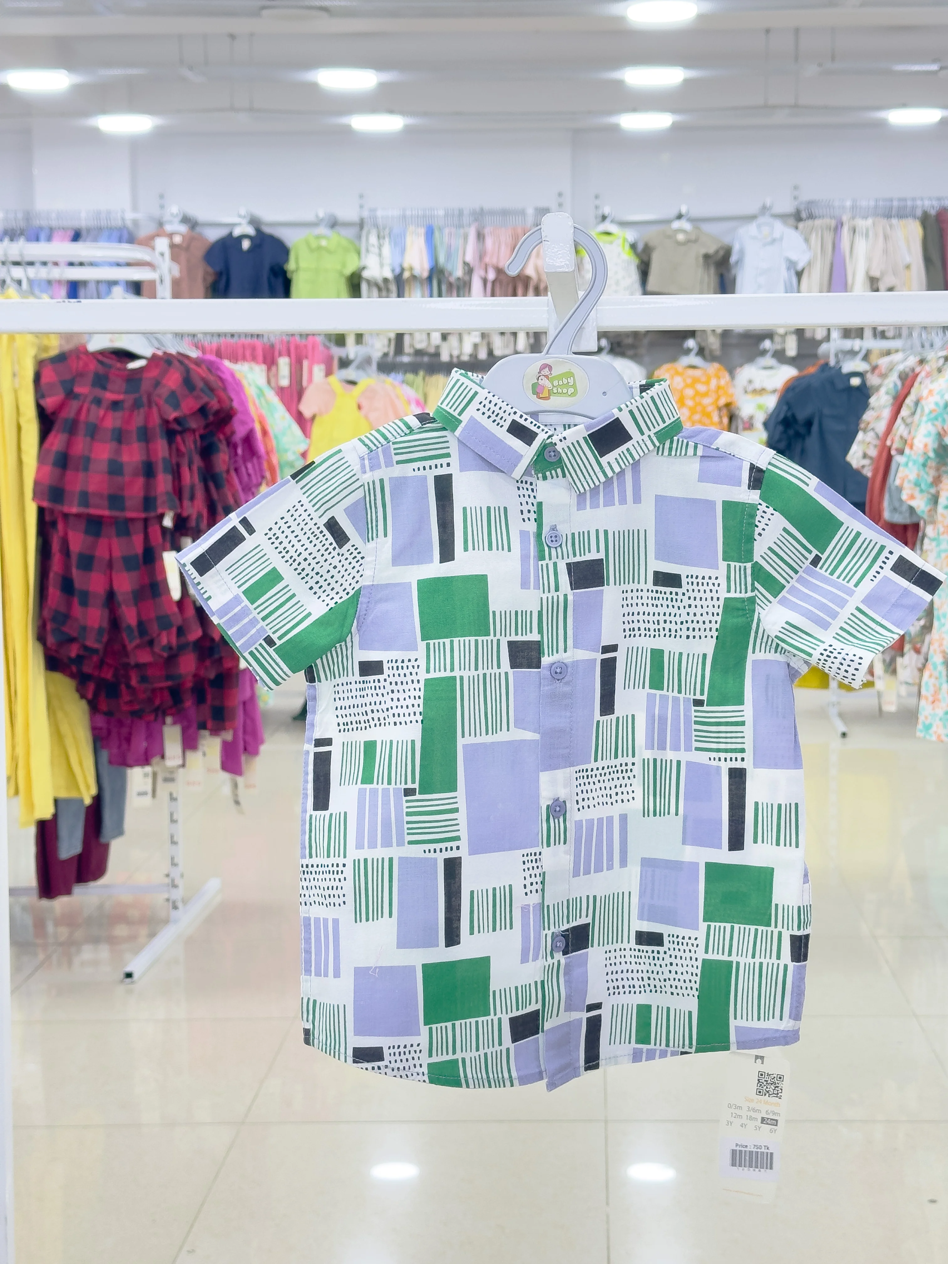 Boys Short Sleeve  Shirt (size-0/3 M to 6 Year) (120876)