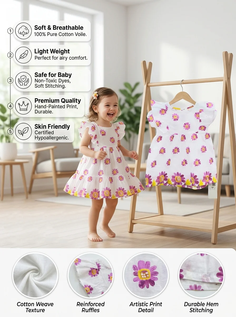 Girls Dress (0/3 M -6 Years ) 122022