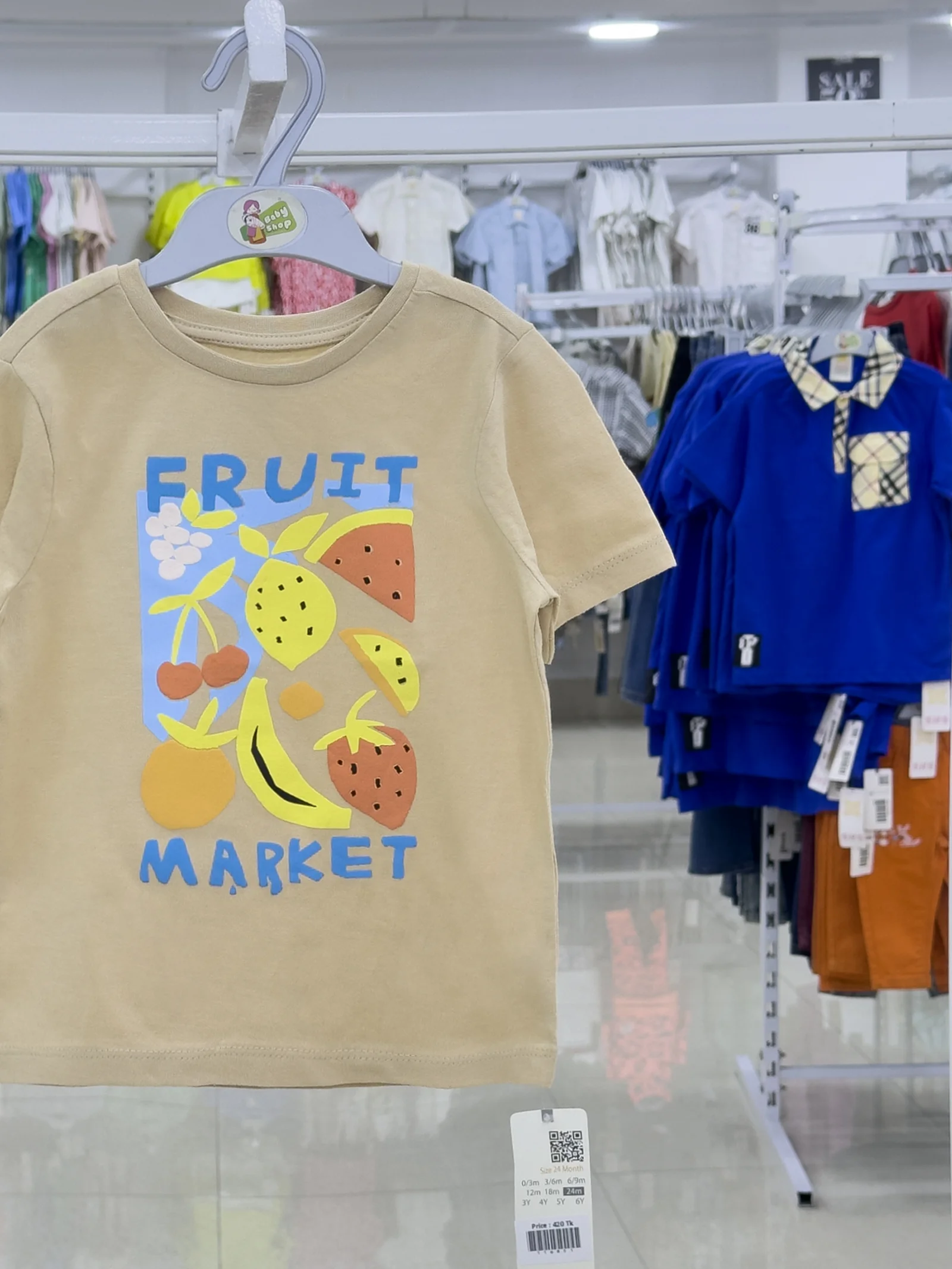 Girls Short  Sleeve  T-Shirt ( Size-0/3 M To 6Y) ( 116846)