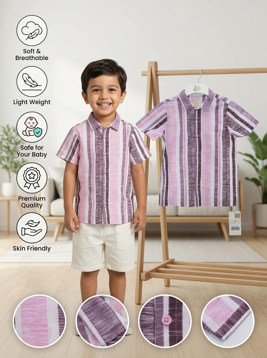 Boys Short  Sleeve  Shirt ( Size- 0/3 M  TO 15/16 Years) (119211)