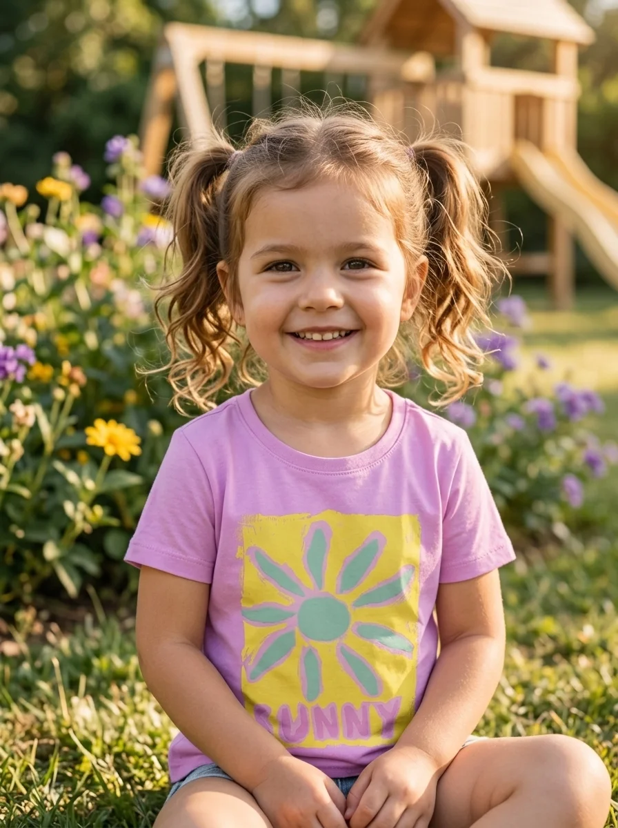 Girls Short  Sleeve  T-Shirt ( Size-0/3 M To 6Y) ( 116972)