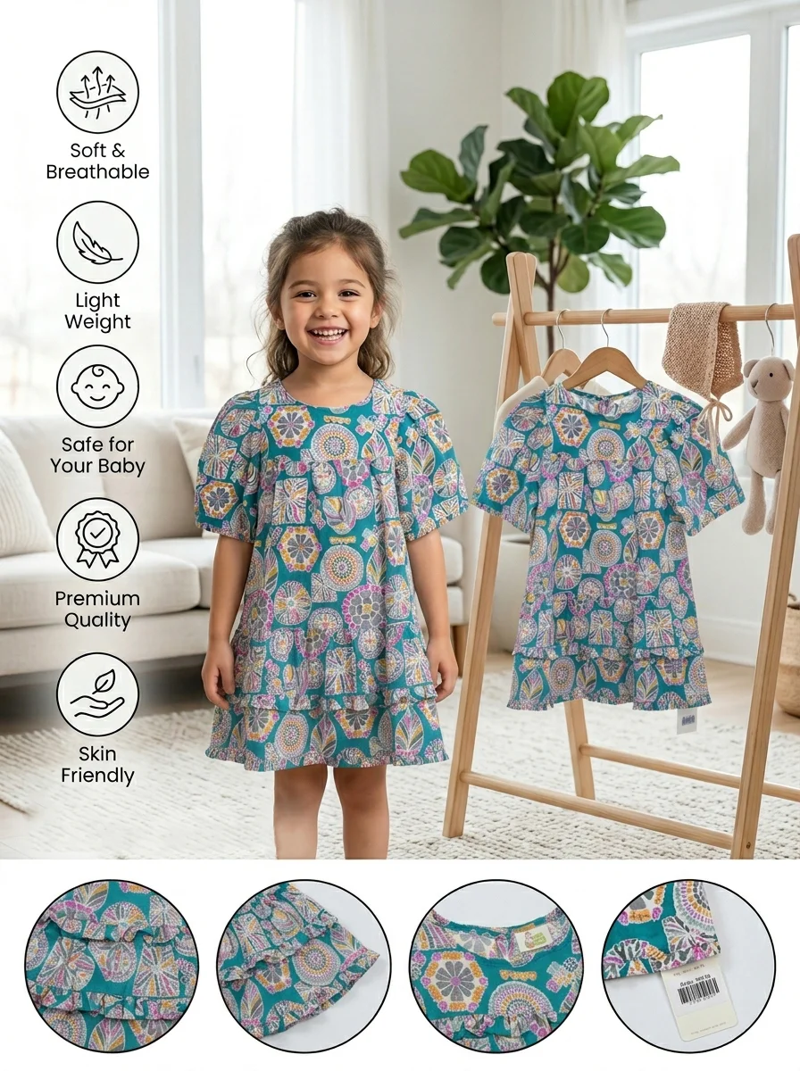 Girls Dress ( Size-3 Years  To 15/16 Years  ) (119935 )