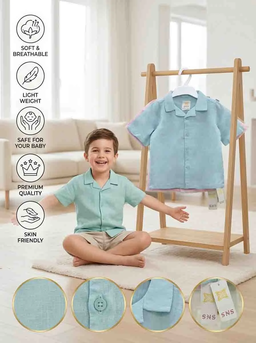 Boys Short Sleeve Shirt (0/3 M-6 Year) (110888)
