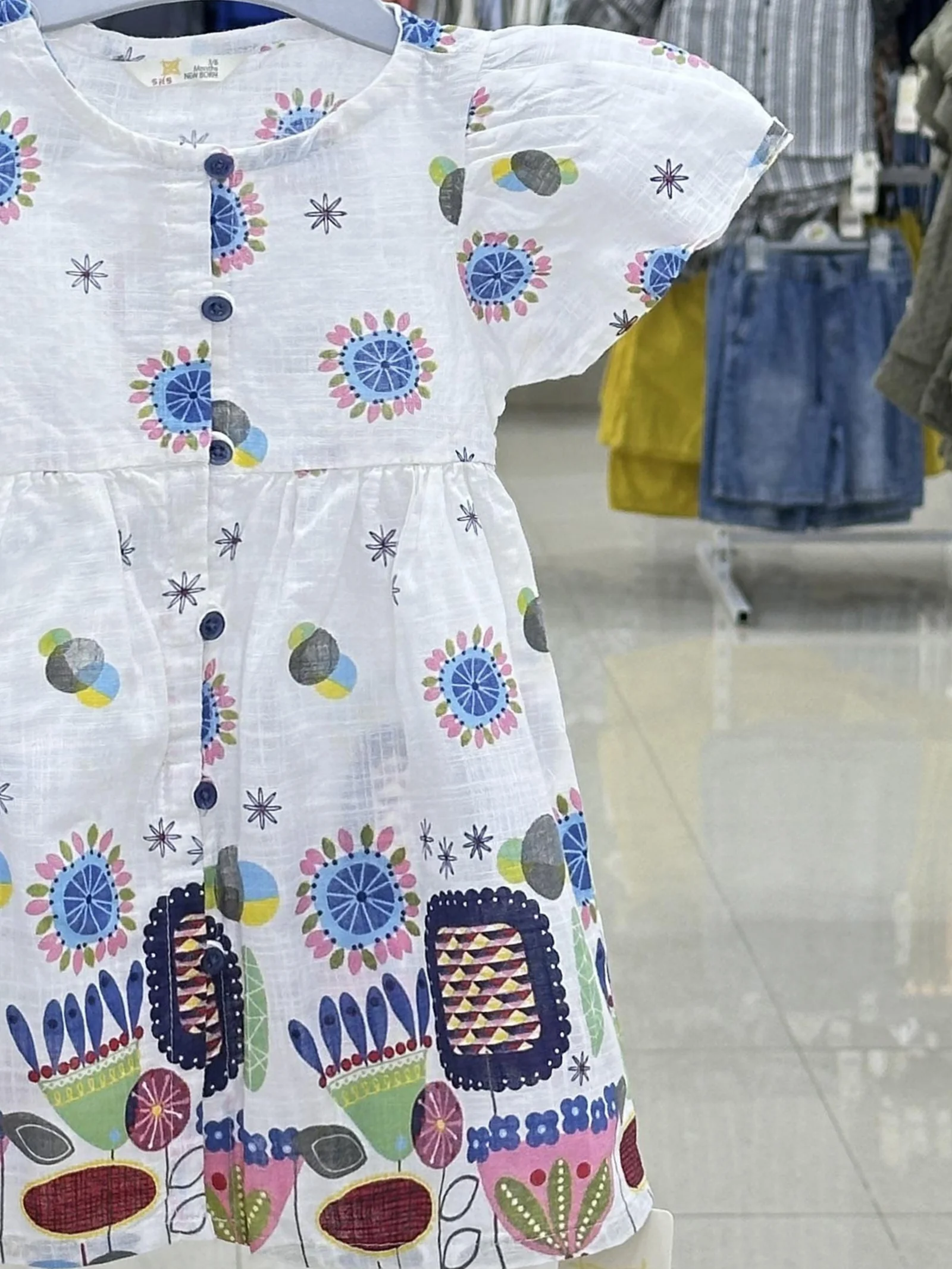 Girls Dress (Size-0/3 M -6 Years) (118500)